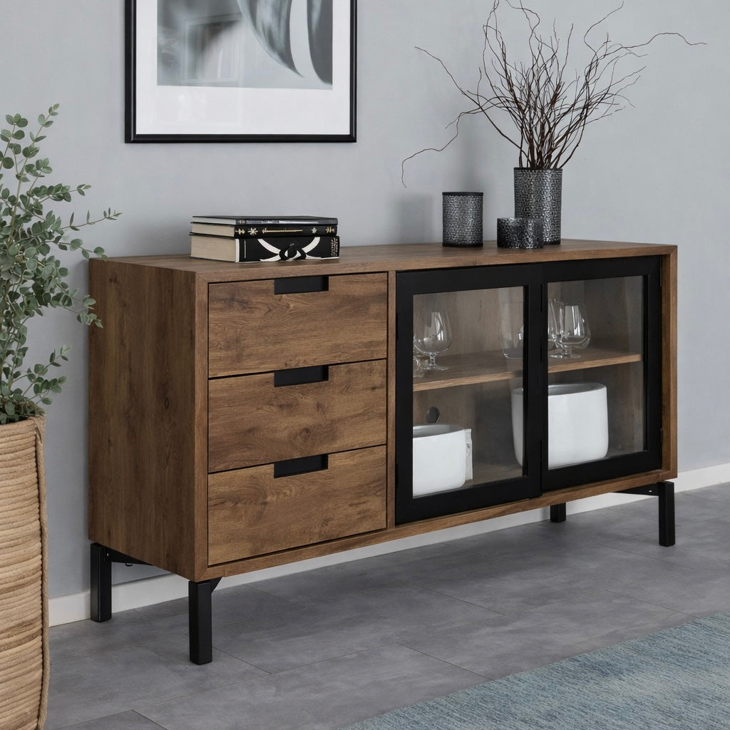 Amazing wooden sideboard Con 8604