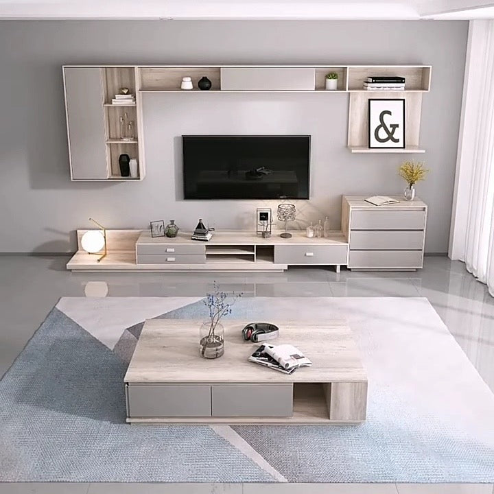 Set of TV unit with coffee table Zxc 200 - Friends 