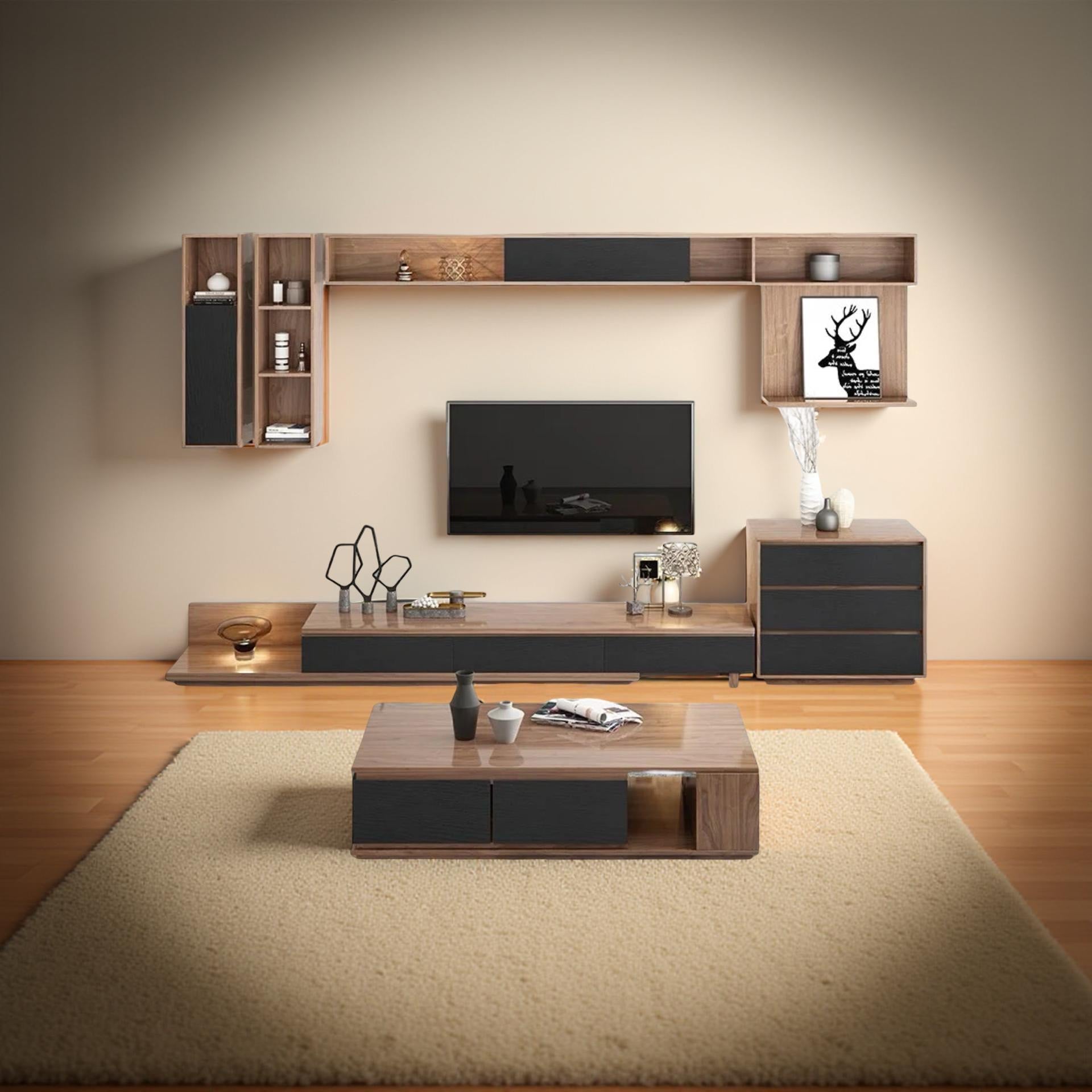 Set of TV unit with coffee table Zxc 261 - Friends 