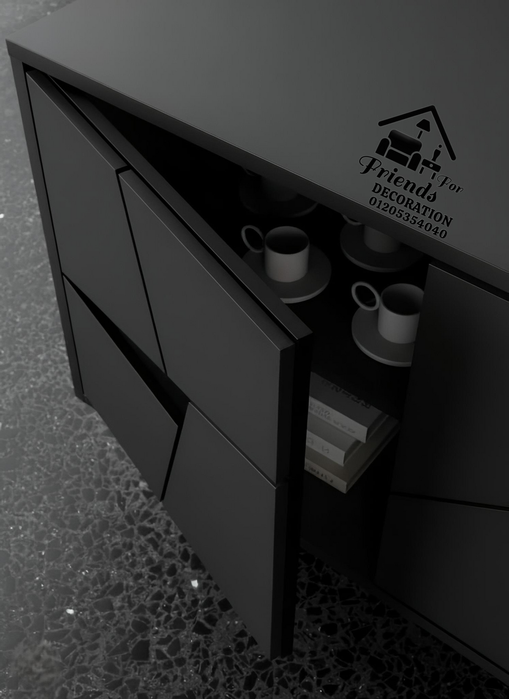 Amazing wooden sideboard Con 8591