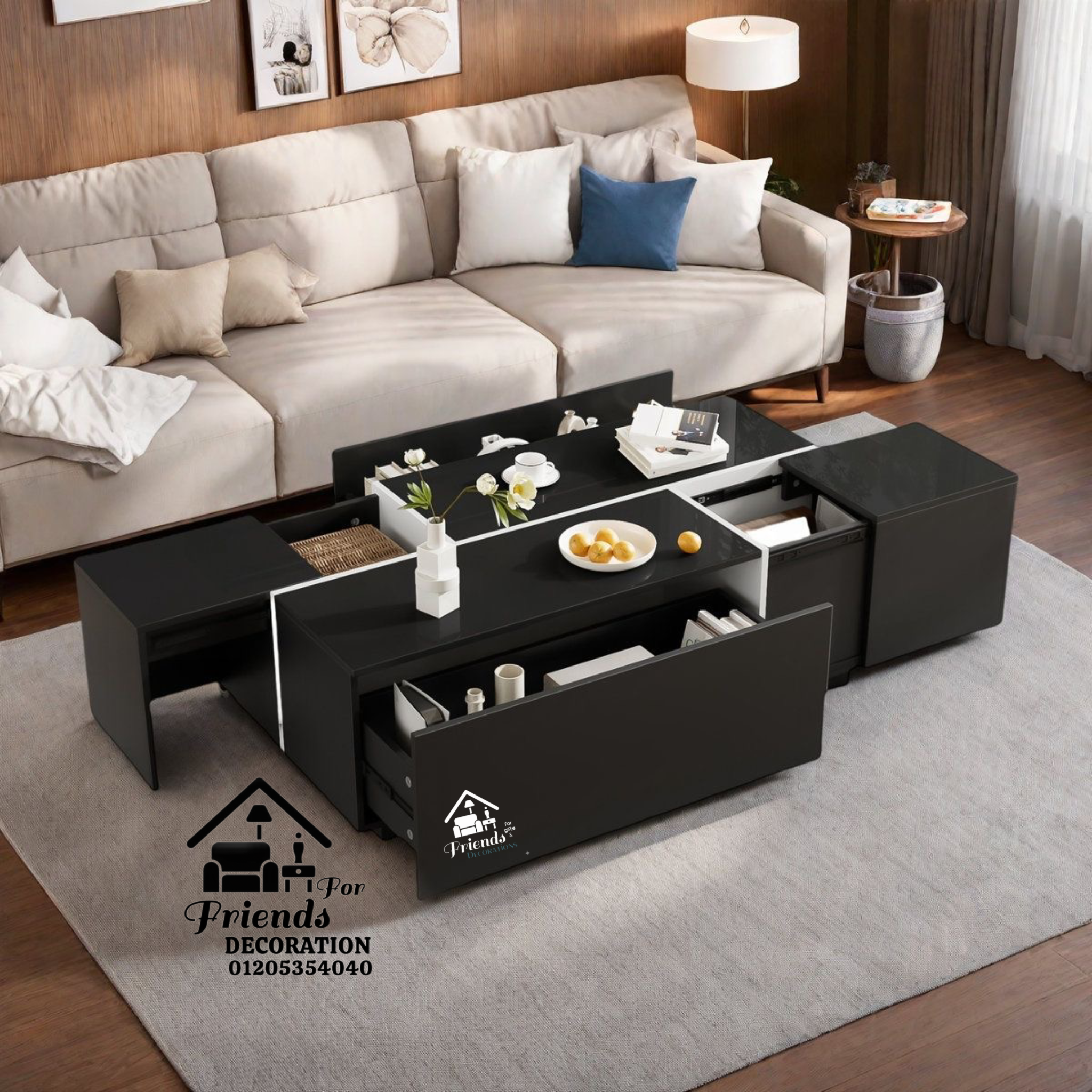 Modern coffee table innovative designs Cof 115 - Friends 