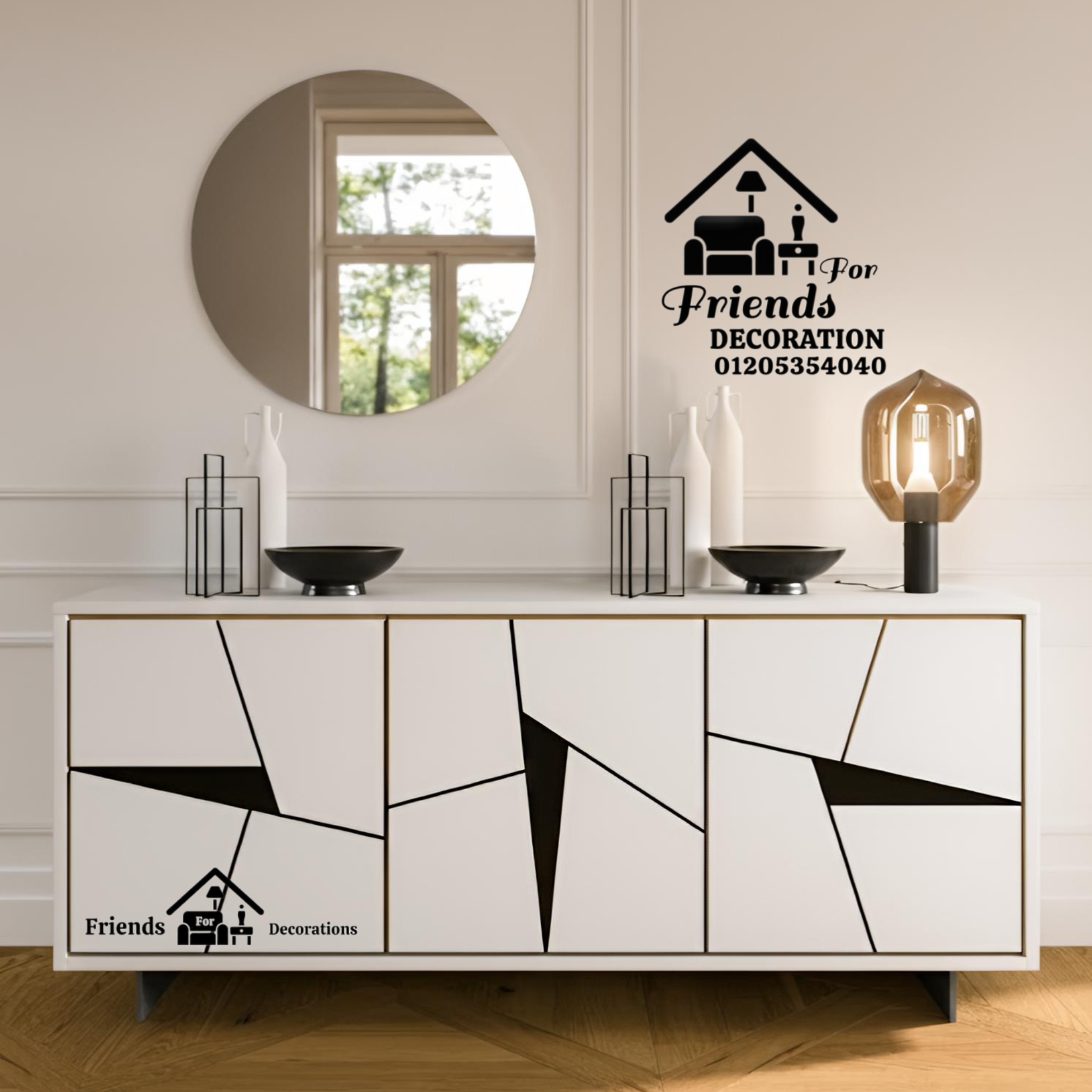 Amazing wooden sideboard Con 8592