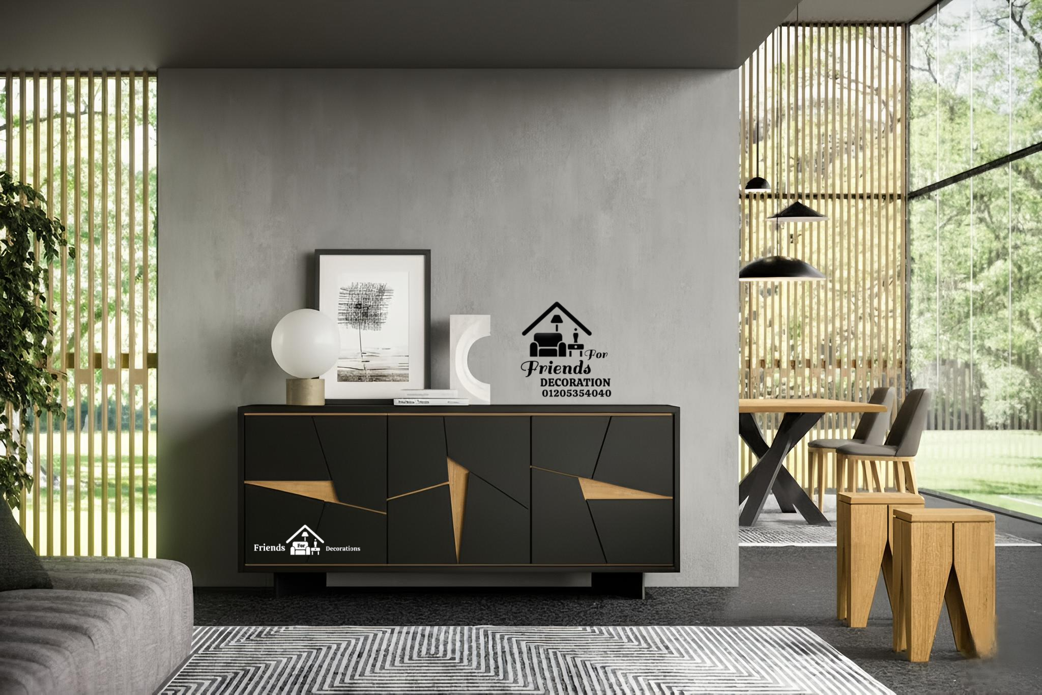 Amazing wooden sideboard Con 8589