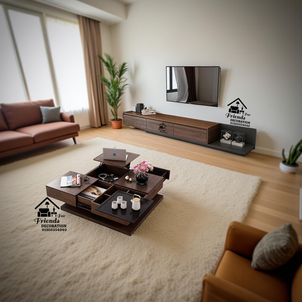 Set of TV unit with coffee table Zxc 502 - Friends 