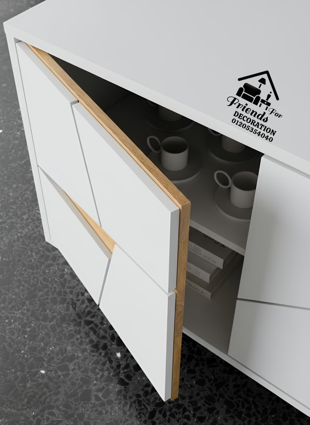 Amazing wooden sideboard Con 8588