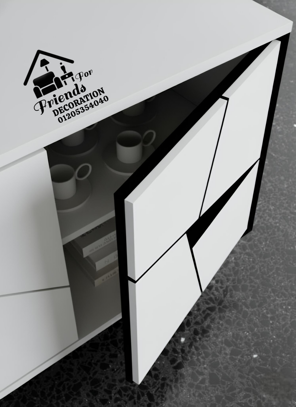 Amazing wooden sideboard Con 8592