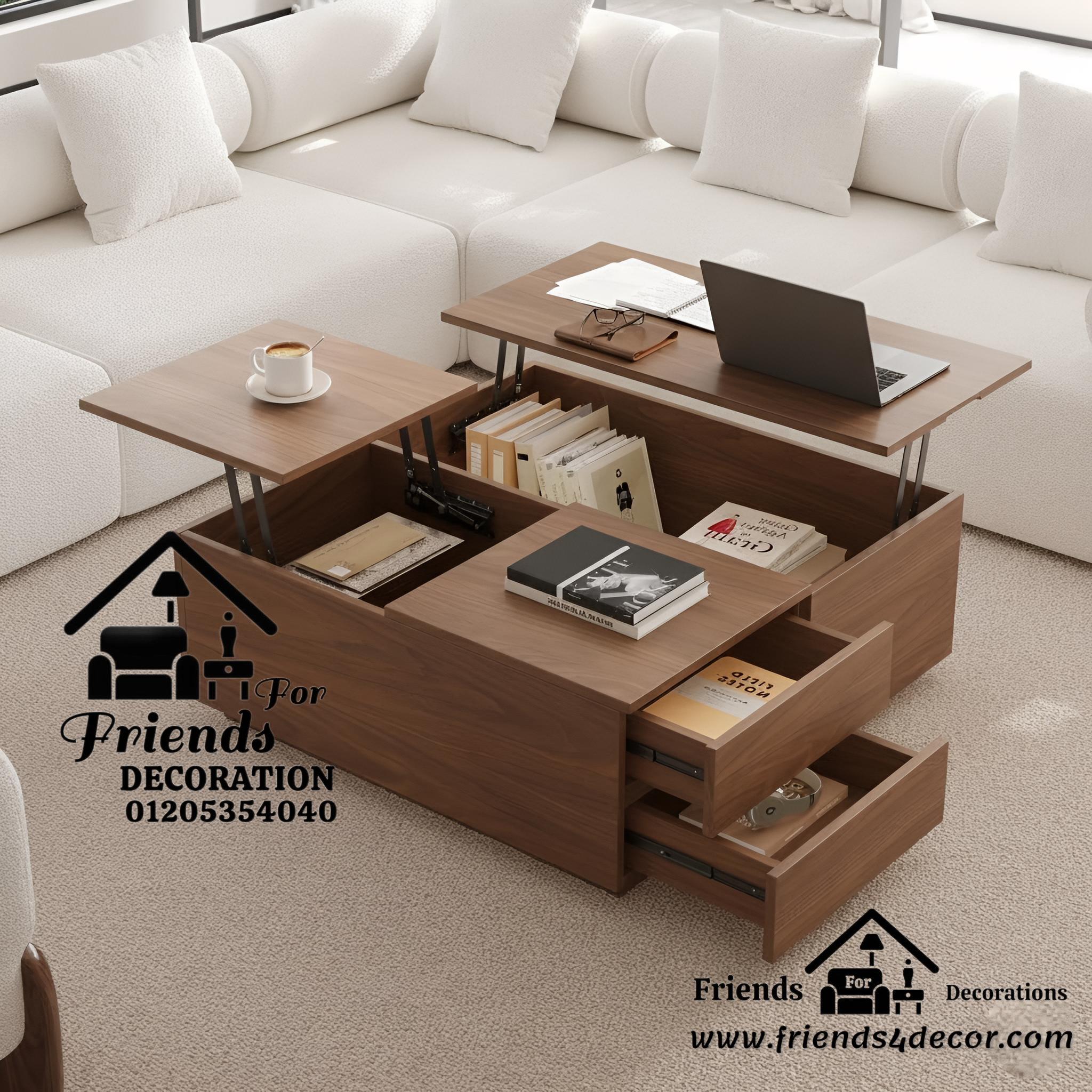 Wooden Coffee Table Lift Top Cof 107