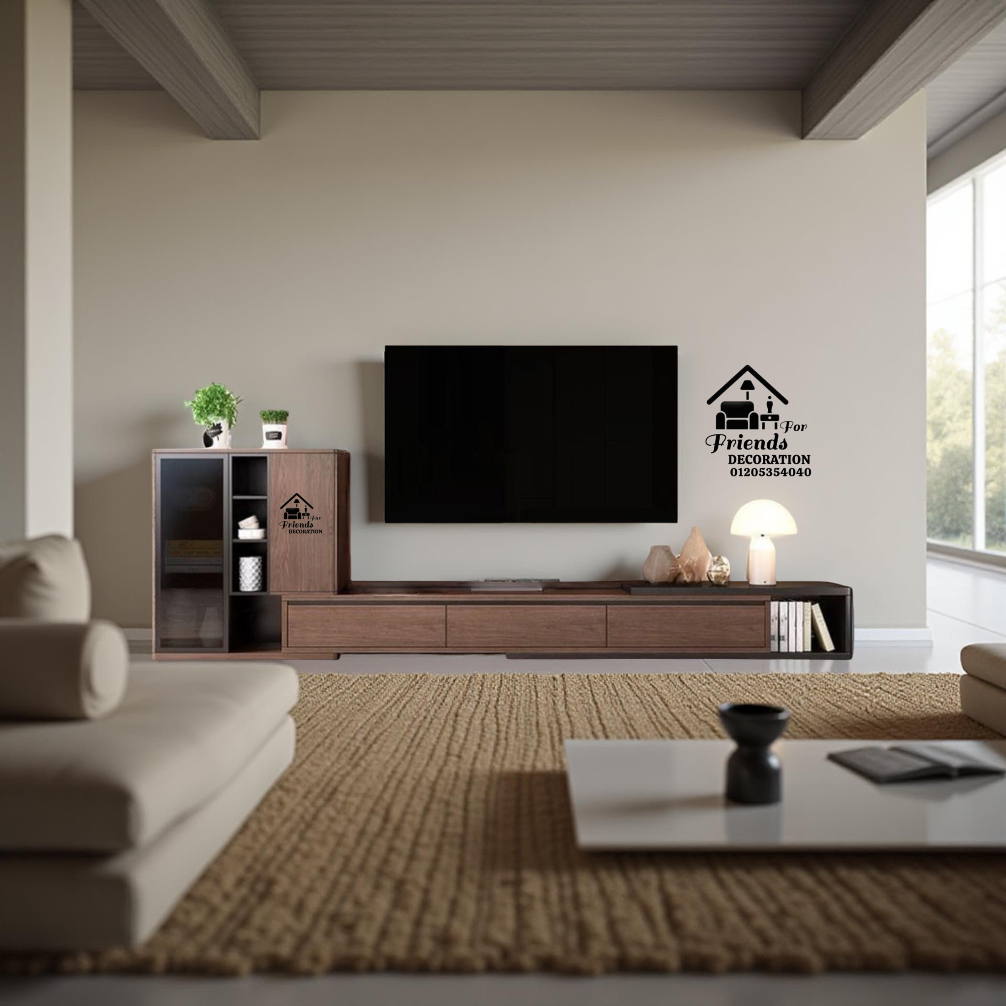 Set of TV unit with coffee table Zxc 501 - Friends 